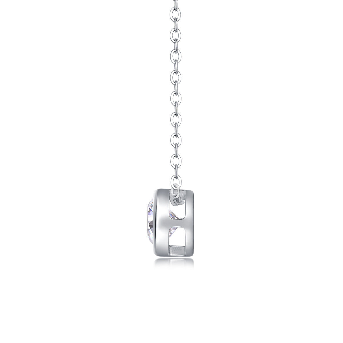 Purity - A Fashionable And Luxurious Diamond Jewelry Pendant Set With 1-carat Moissan Diamond S925 Sterling Silver Weloria