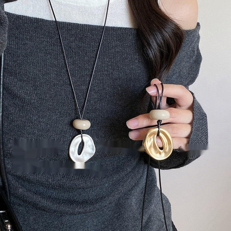 Simple Long Geometric Necklace Female Minority Fashion Temperament Weloria