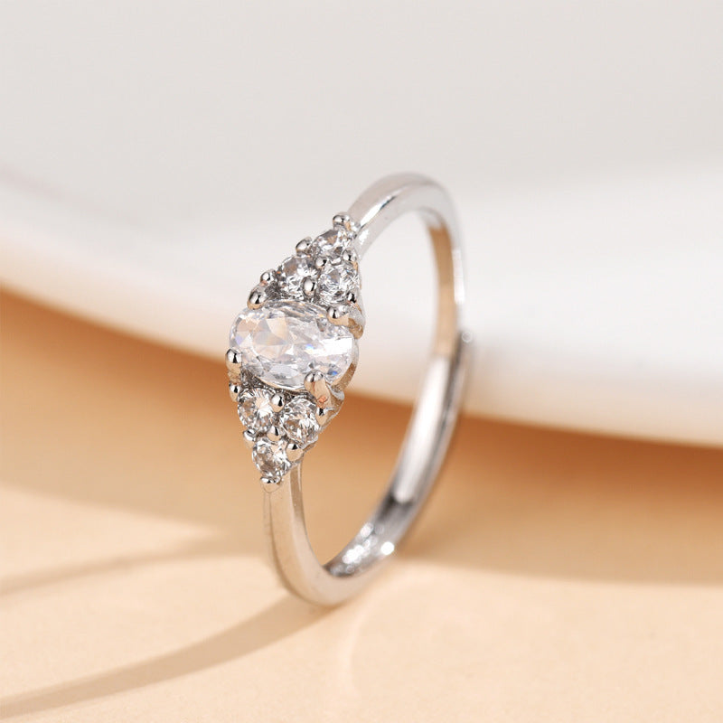 Niche High-grade Trendy Micro-inlaid Open Ring Weloria