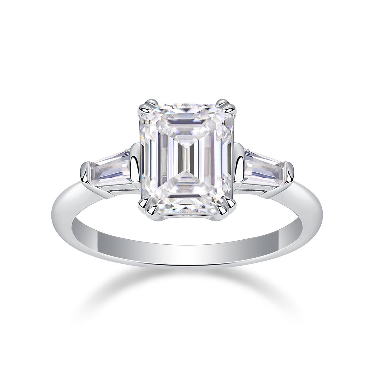Starry Sky Mirror - A Fashionable Diamond Jewelry Piece Set With Moissanite S925 Sterling Silver And Platinum Diamond Ring Weloria
