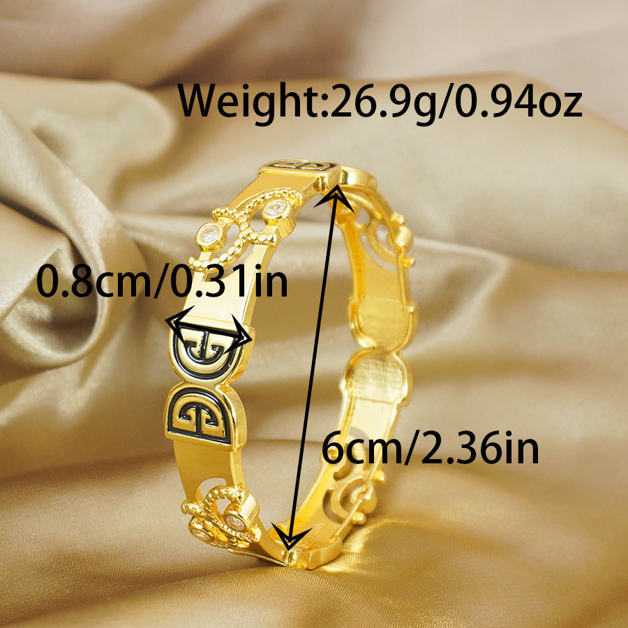 Cuban Women's Fashion Bracelet Cubic Zirconia Weloria