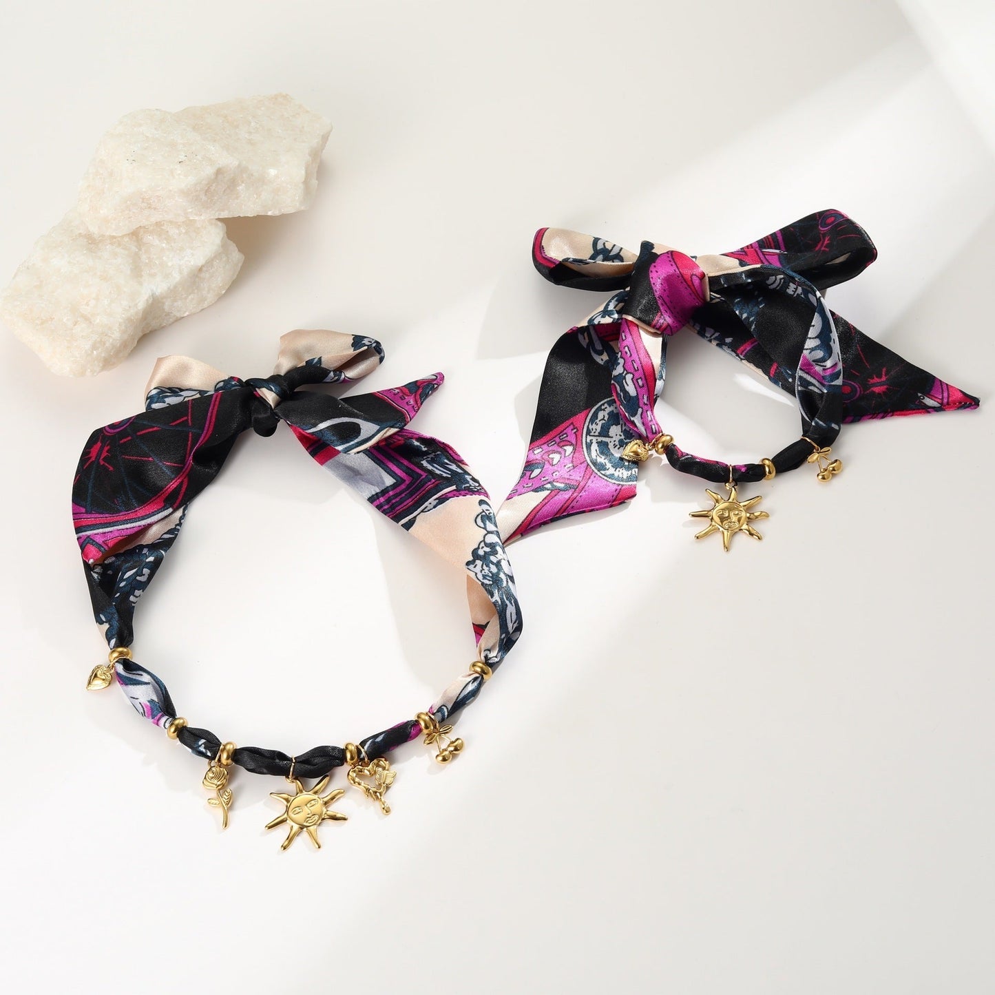 Autumn And Winter Scarf Series Sun Pendant Necklace High Sense Weloria