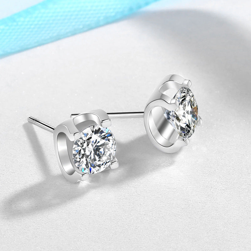 Bullhead Artificial Diamond Women's Stud Earrings Weloria