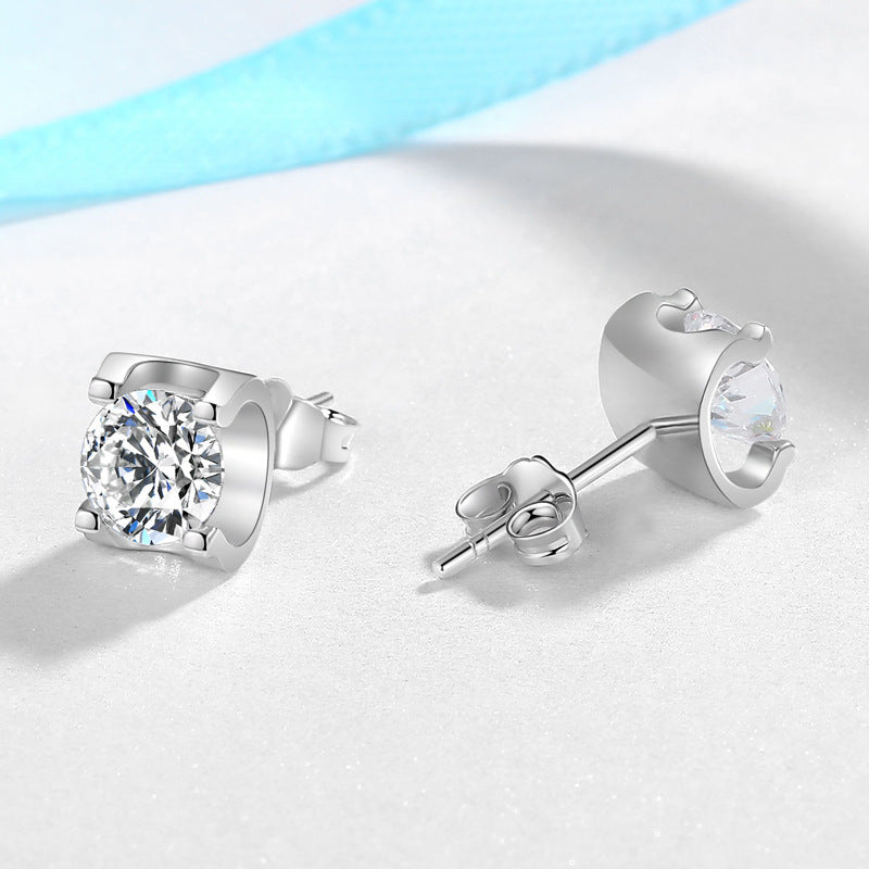 Bullhead Artificial Diamond Women's Stud Earrings Weloria