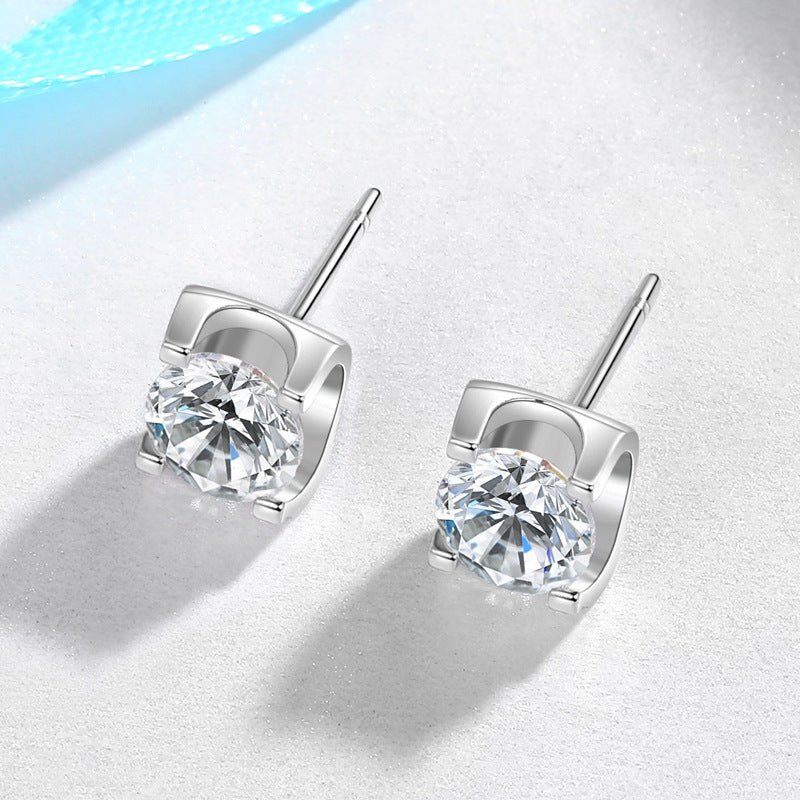 Bullhead Artificial Diamond Women's Stud Earrings Weloria