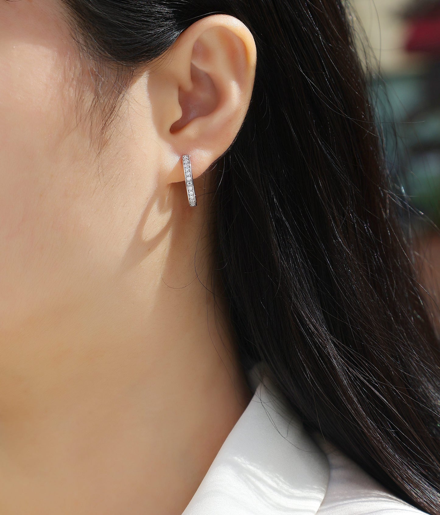 Morning Dew - Fashionable And Luxurious Diamond Jewelry Set With Moissanite S925 Sterling Silver And Platinum-plated Stud Earrings Weloria