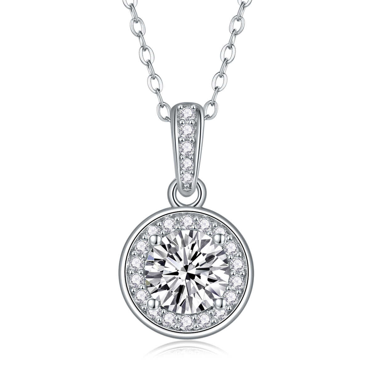 Dark Night Elf - A Fashionable And Luxurious Diamond Jewelry Pendant Set With 1-carat Moissan Diamond S925 Sterling Silver And Platinum Plating Weloria
