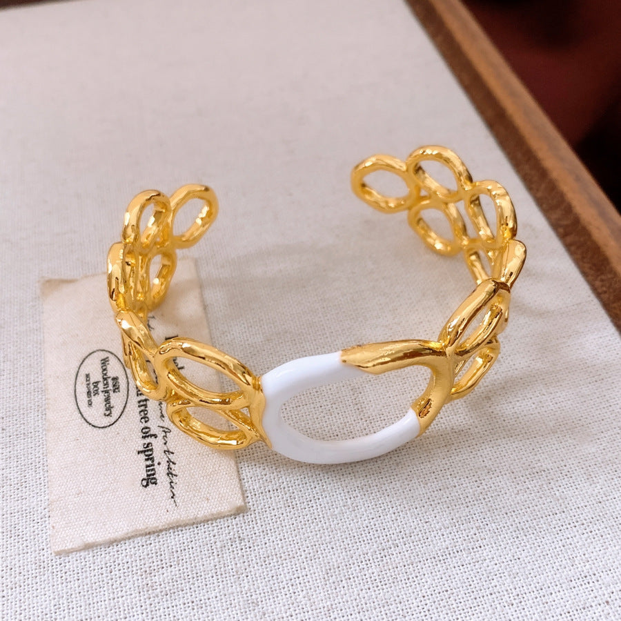Hollow Bracelet Necklace And Earrings Suite Weloria