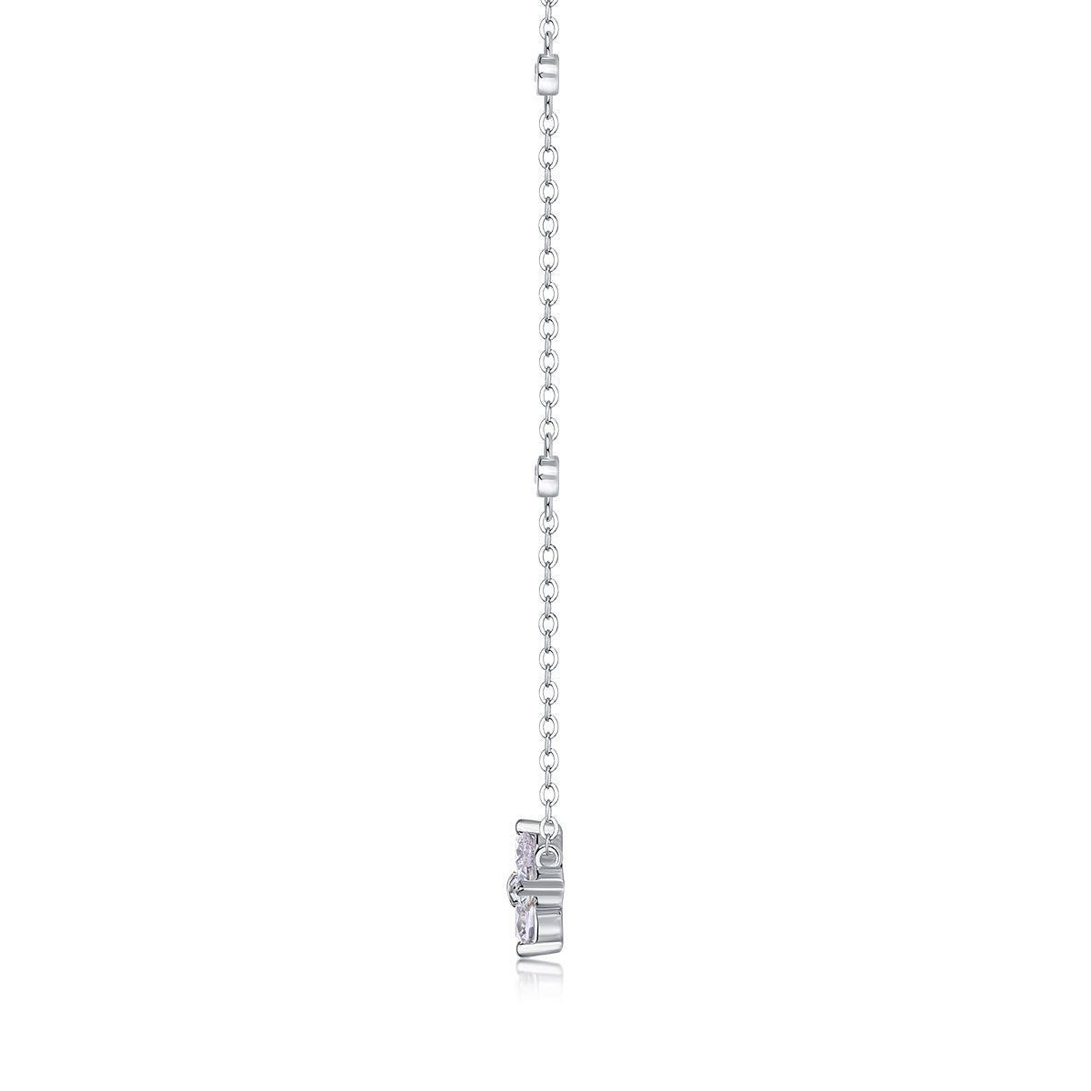 Radiant Star - A Fashionable And Luxurious Diamond Jewelry Pendant Set With Moissanite S925 Sterling Silver And Platinum Plating Weloria
