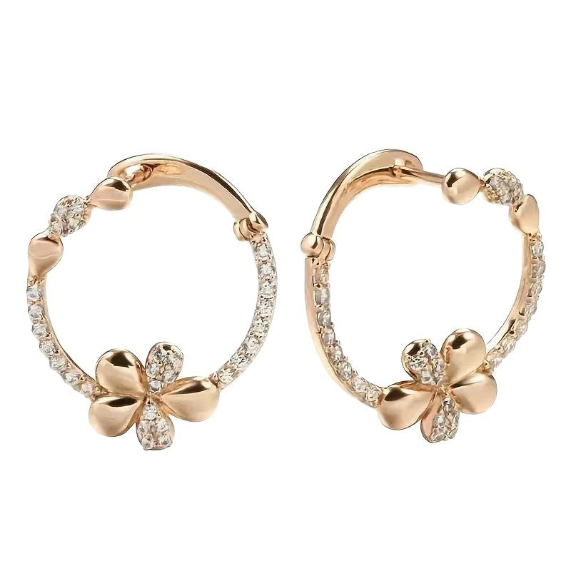 Personalized Round Ring Earrings For Women Weloria