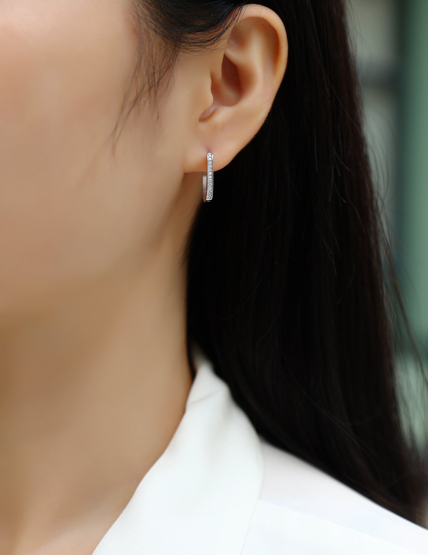 Reincarnation - Fashionable And Luxurious Diamond Jewelry With Moissanite S925 Sterling Silver And Platinum-plated Stud Earrings Weloria