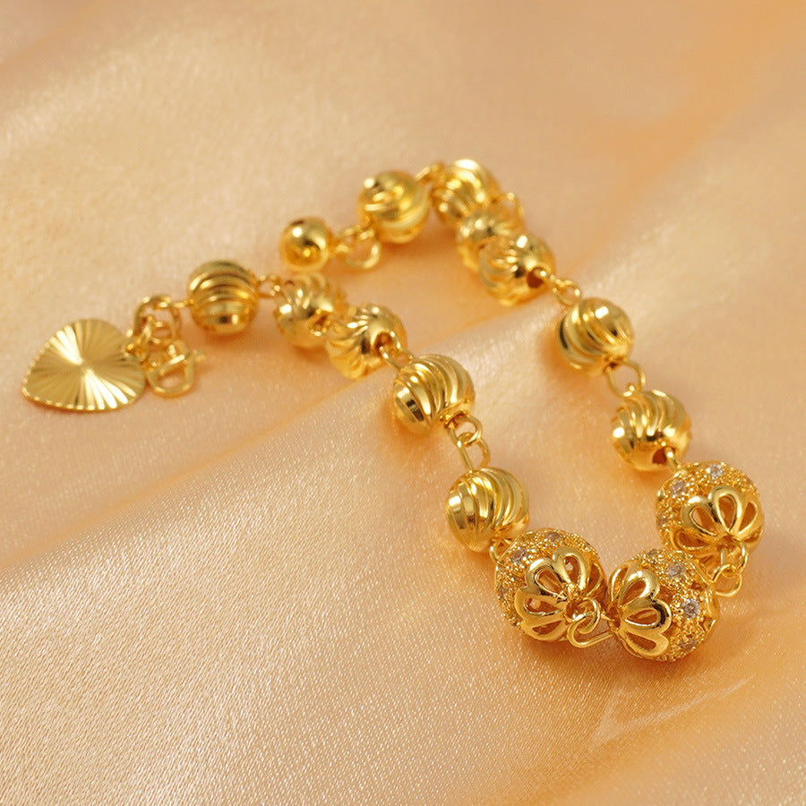 Women's Elegant 24k Gold Plated Copper Bracelet Weloria
