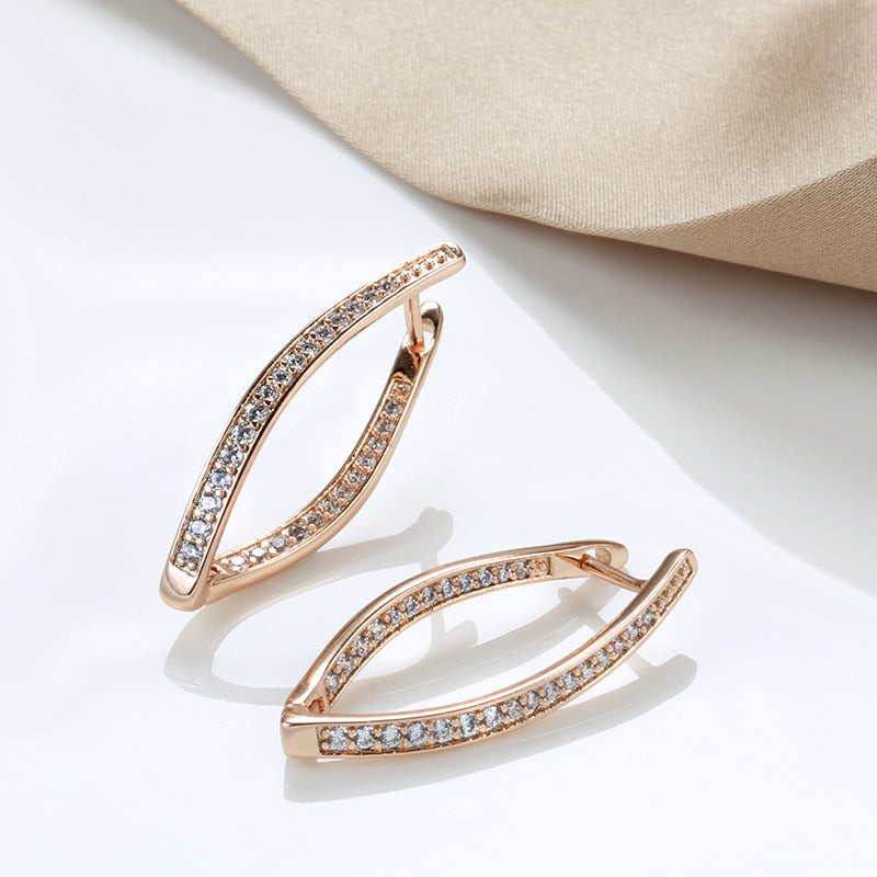 Fashion Personalized Zircon Eardrops Earrings Women Weloria