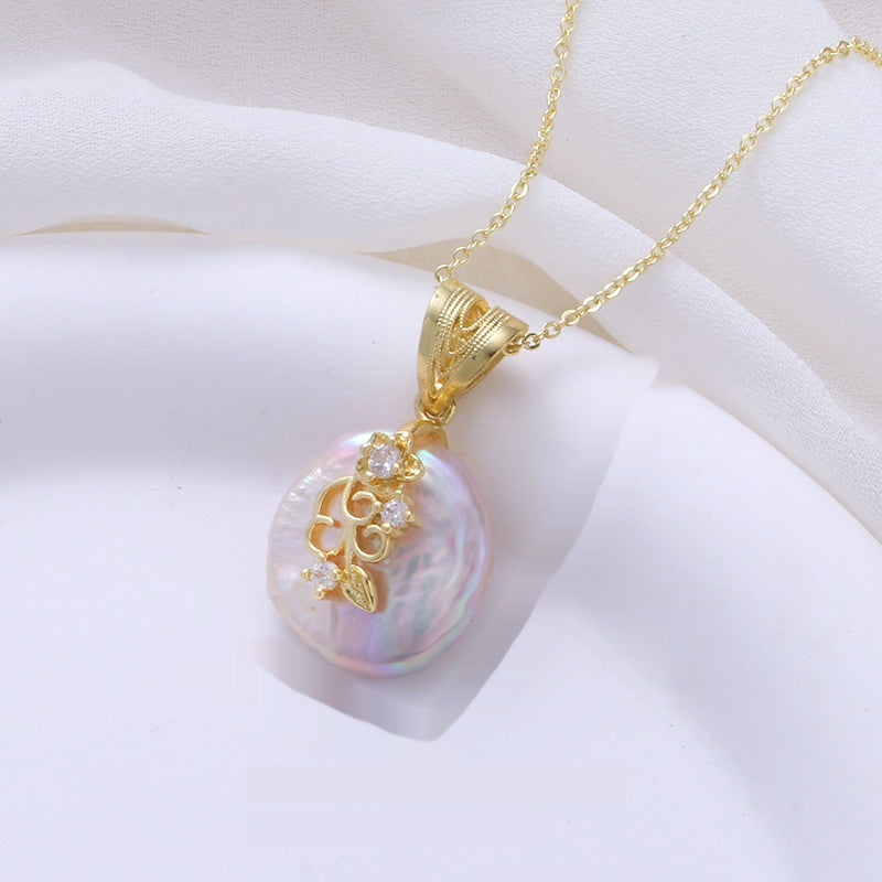 Copper Plated Real Gold Design Versatile Baroque Shaped Pearl Earrings Weloria