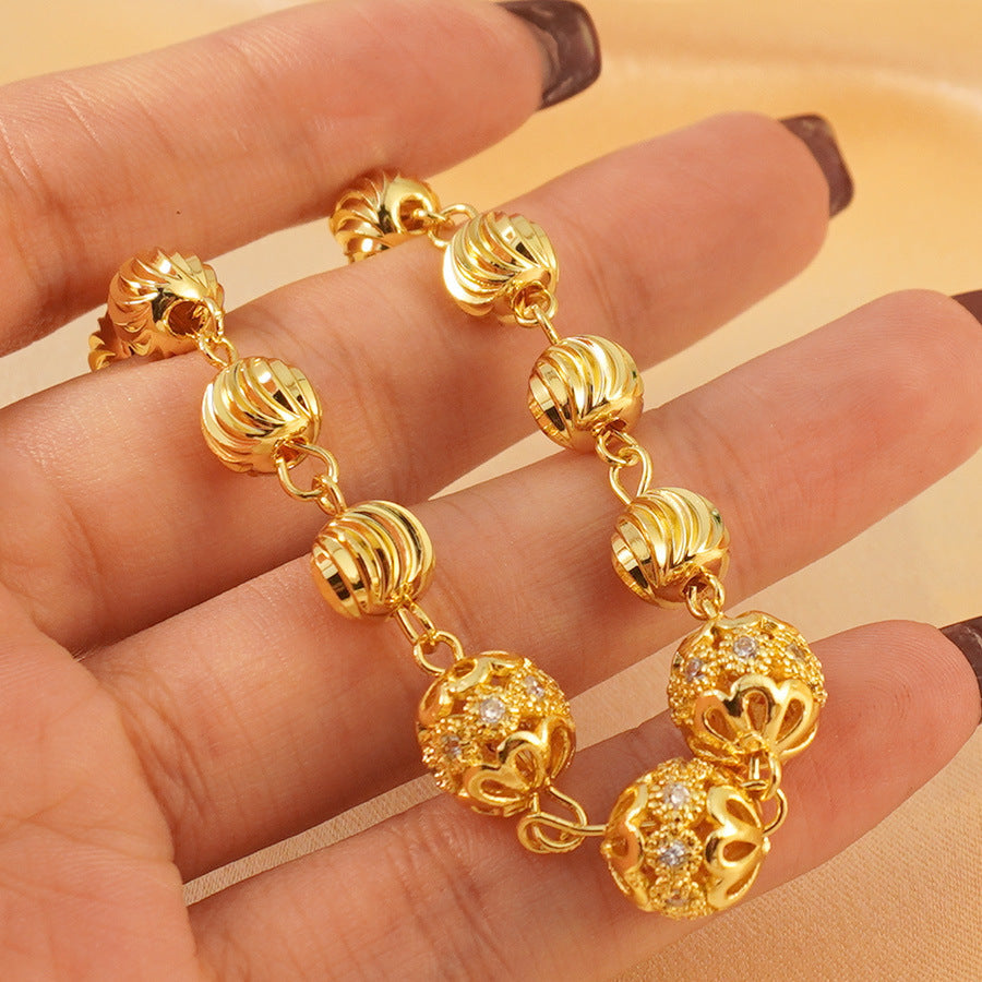 Women's Elegant 24k Gold Plated Copper Bracelet Weloria