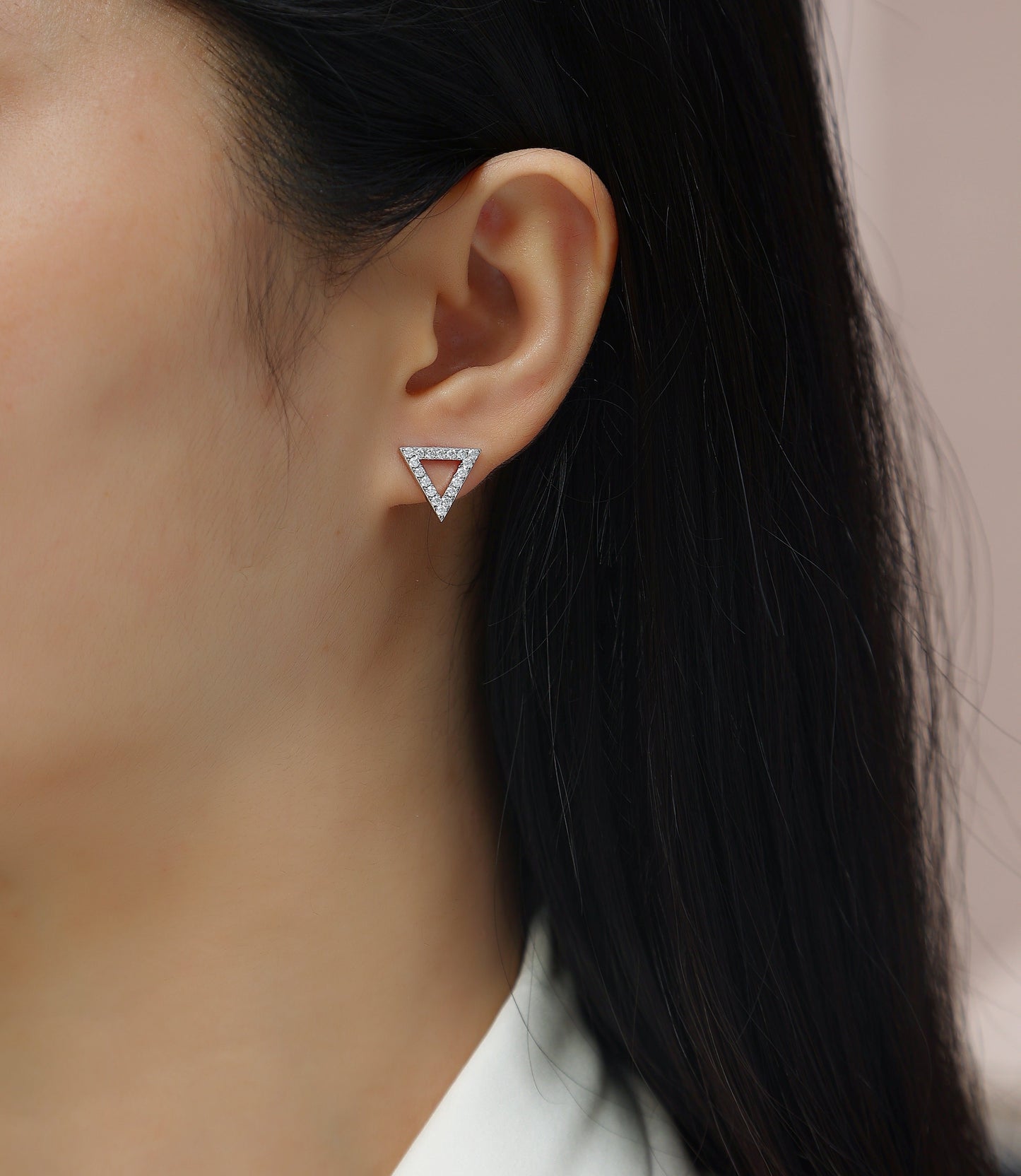 Unique - Set With Moissanite S925 Sterling Silver And Platinum-plated Stud Earrings, Fashionable, Trendy And Affordable Jewelry Weloria