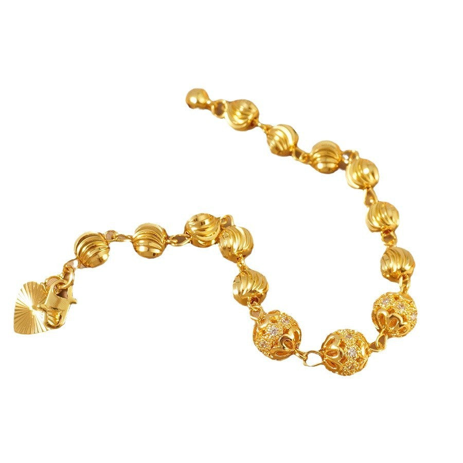 Women's Elegant 24k Gold Plated Copper Bracelet Weloria