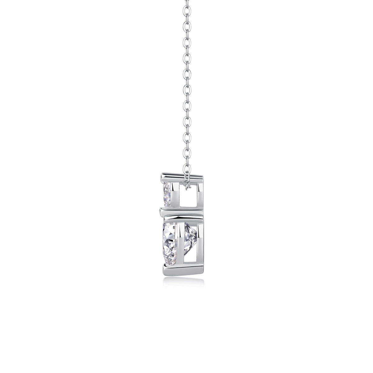 The Beloved Of The Heart - A Fashionable And Luxurious Diamond Jewelry Pendant Set With Moissanite S925 Sterling Silver And Platinum Plating Weloria