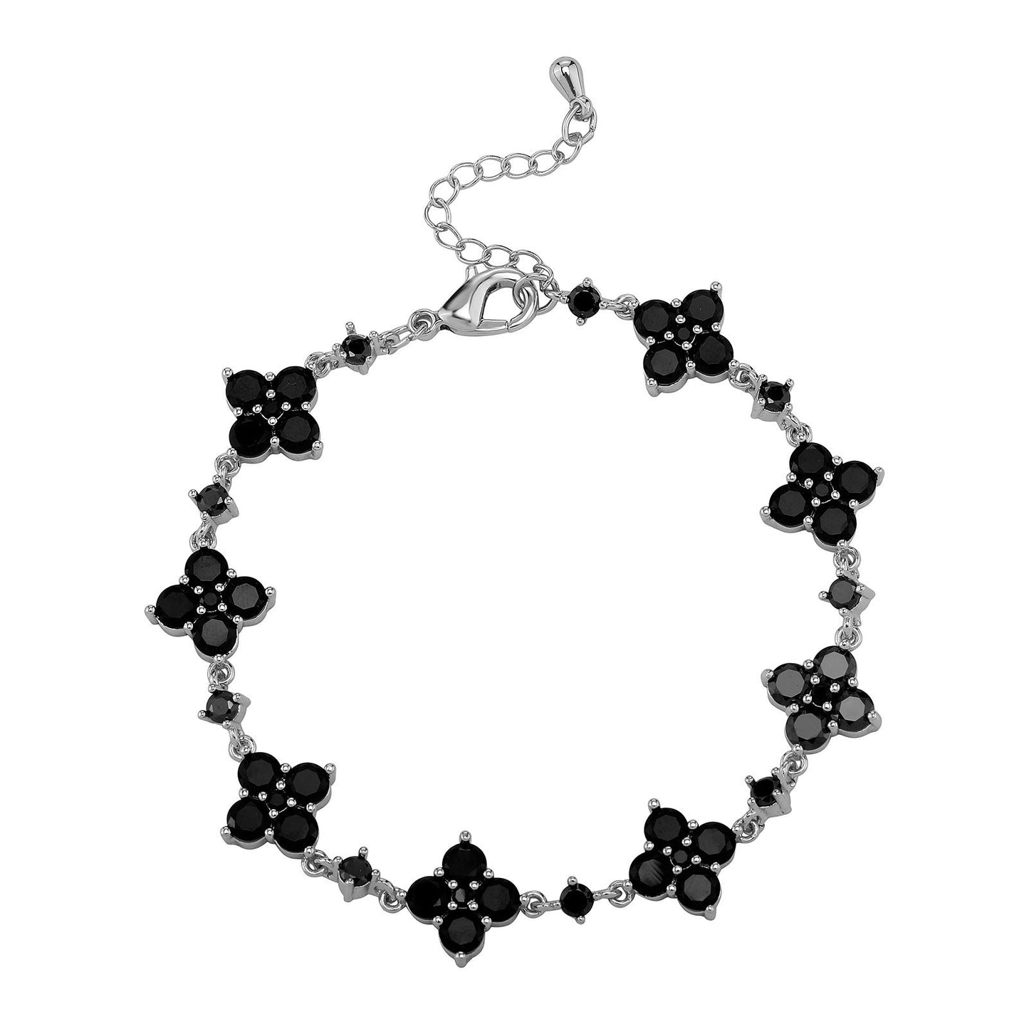 Flower Rhinestone Bracelet Light Luxury Sparking Zirconium High-grade Niche Bracelet Hand Jewelry Weloria