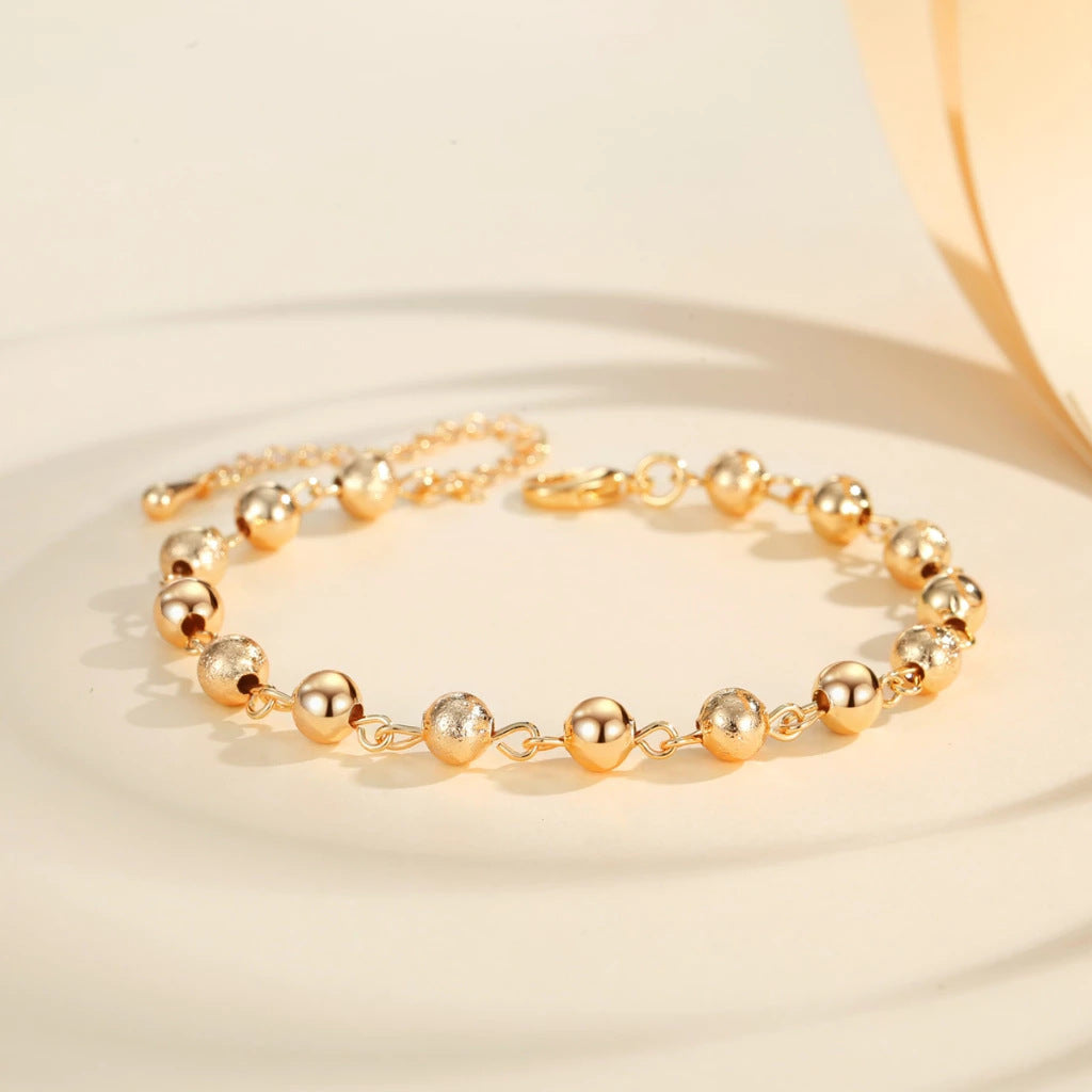 European And American Ball Bracelet Men's And Women's Same Retro Beaded Weloria