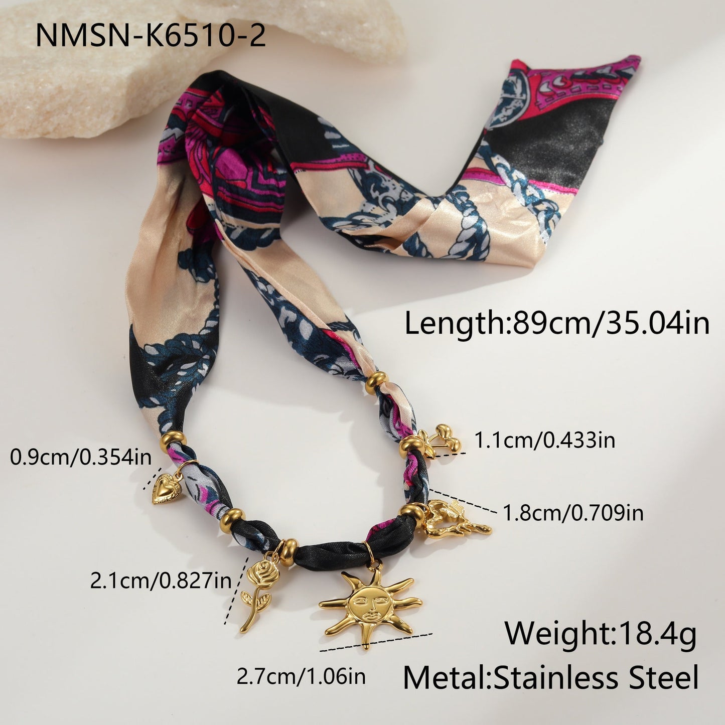 Autumn And Winter Scarf Series Sun Pendant Necklace High Sense Weloria