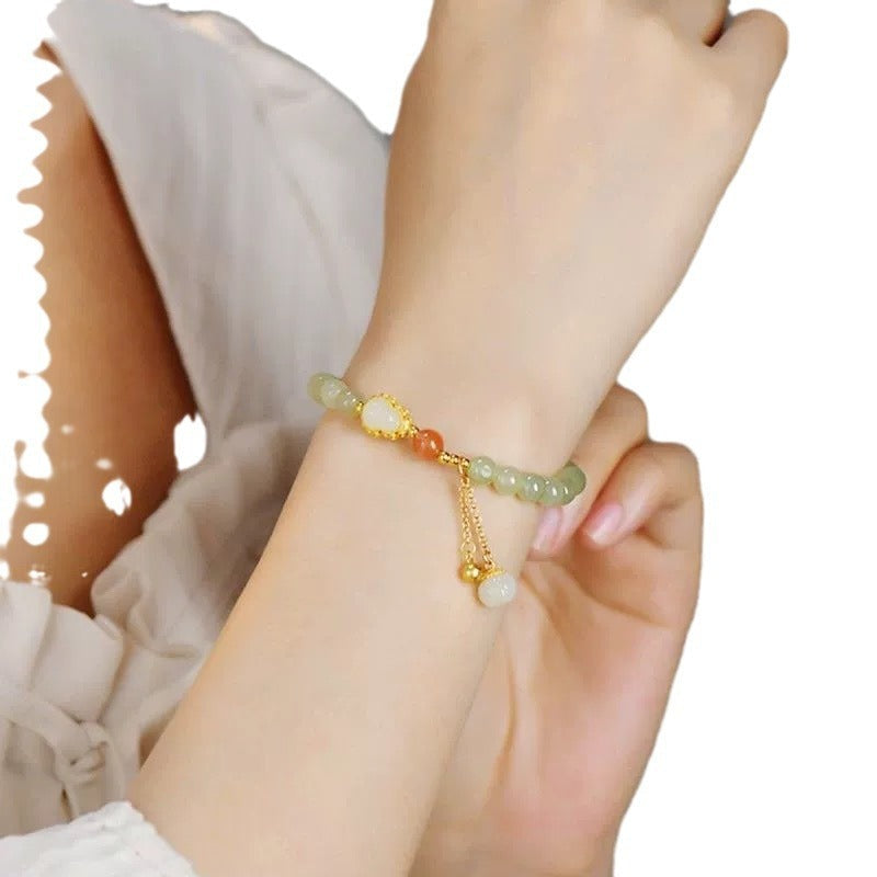 Qingshui With Gold Gourd Sense Women's Bracelet Weloria