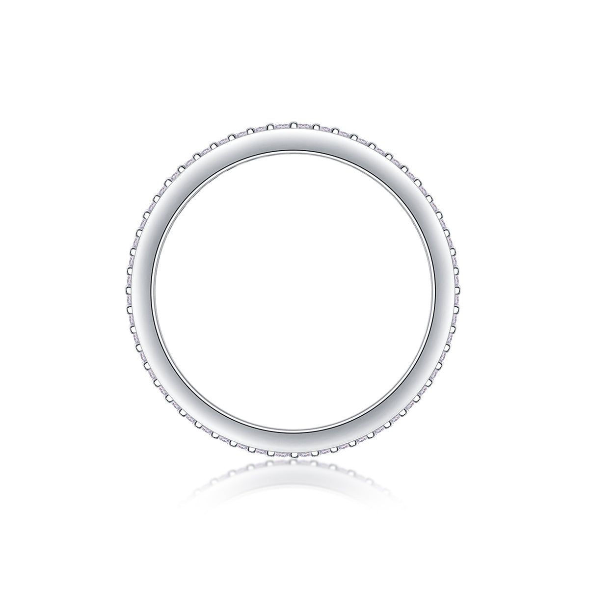 Light Up The Moments - A Fashionable Jewelry Ring Set With Moissanite S925 Sterling Silver And Platinum-plated Diamond Weloria