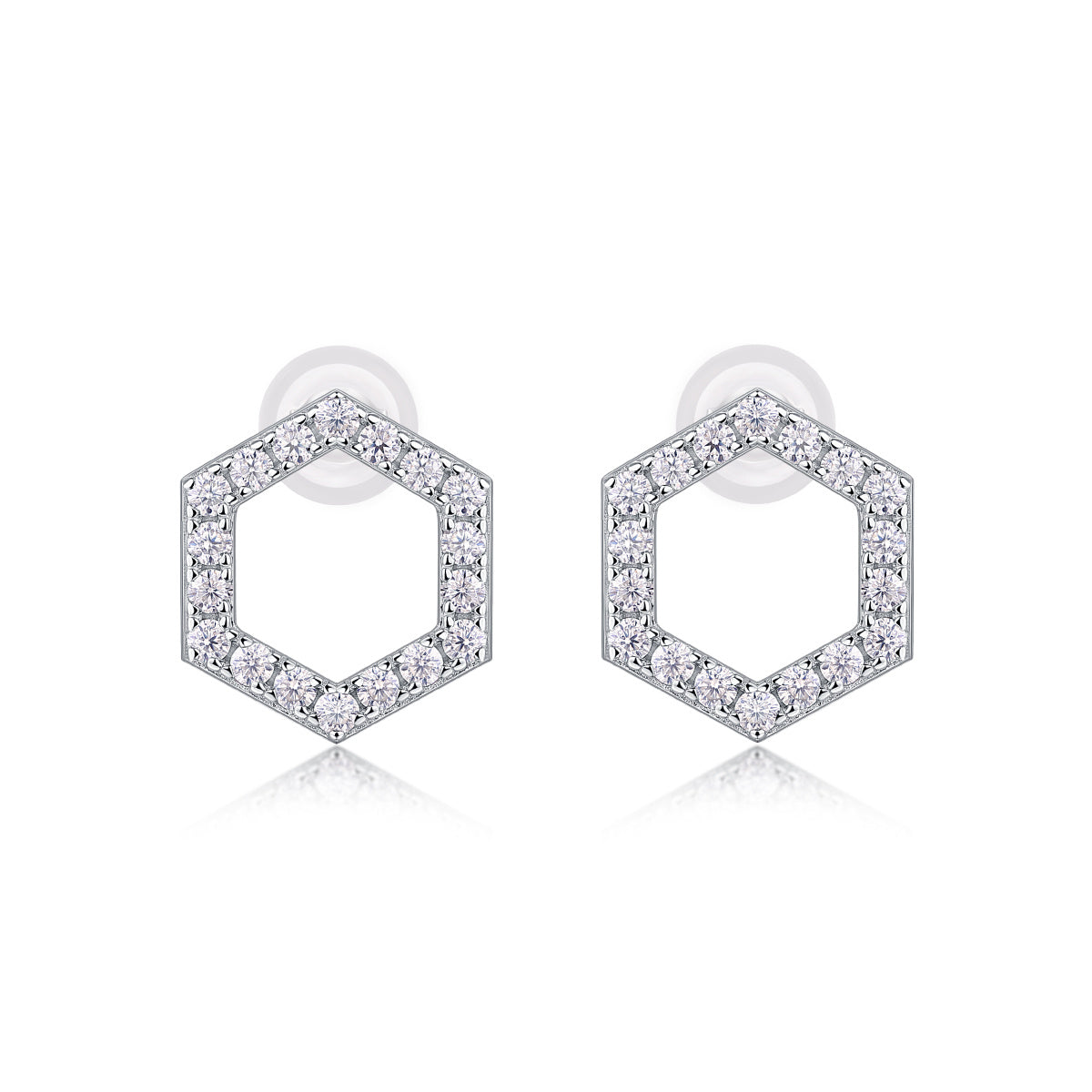 Empowering The Future - Fashionable, Trendy And Affordable Jewelry With Moissanite S925 Sterling Silver And Platinum-plated Stud Earrings Weloria