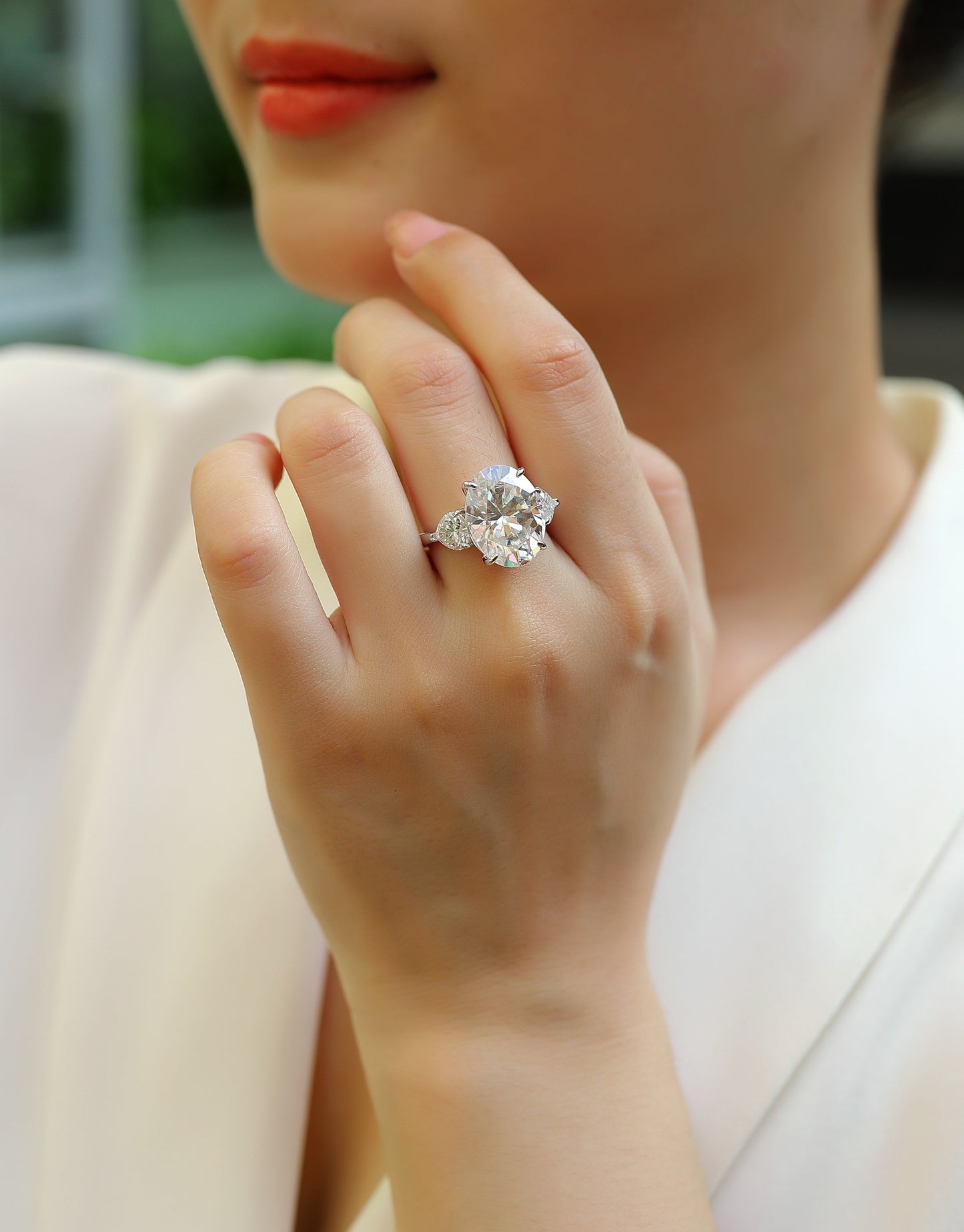 Soul Resonance - A Fashionable And Luxurious Jewelry Accessory Set With Moissanite S925 Sterling Silver And Platinum-plated Diamond Weloria
