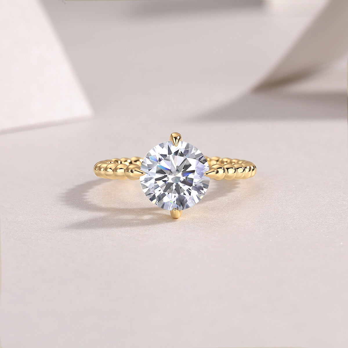Forget-me-not - A Fashionable And Luxurious Jewelry Piece Set With 3-carat Moissanite S925 Sterling Silver And Gold-plated Diamond Weloria