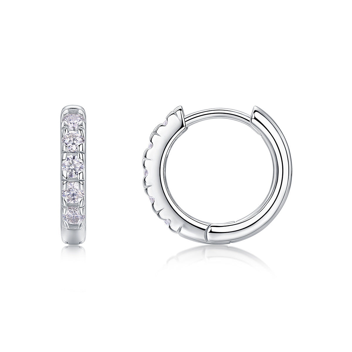 Summer Iced Tea - Fashionable And Luxurious Diamond Jewelry Set With Moissanite S925 Sterling Silver And Platinum-plated Stud Earrings Weloria