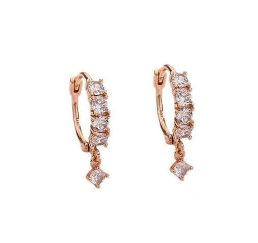 Gang Drill Ear Clip Female Diamond Inlaid Short Temperament Weloria