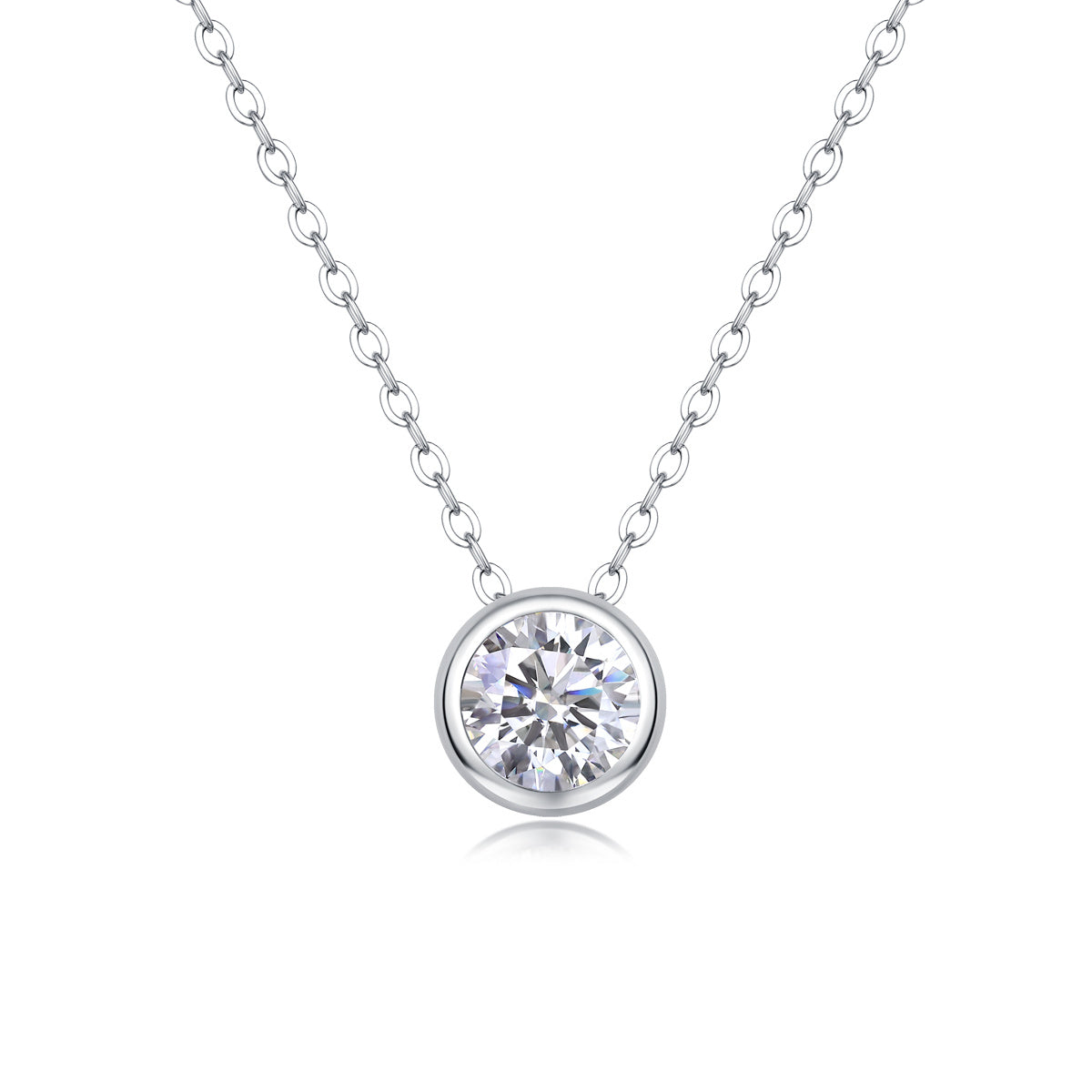 Purity - A Fashionable And Luxurious Diamond Jewelry Pendant Set With 1-carat Moissan Diamond S925 Sterling Silver Weloria