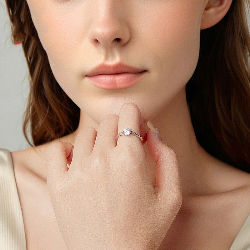 Original Simplicity Classic Rotatable Main Stone Ring Weloria
