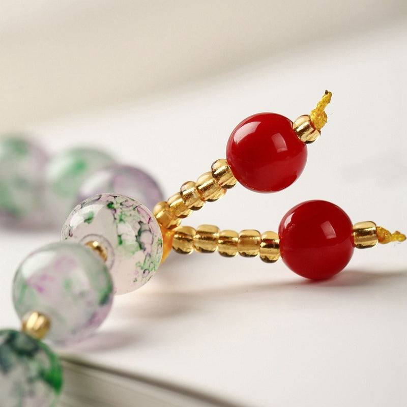 New Accessories Crystal String Beads Ceramic Bracelet Weloria