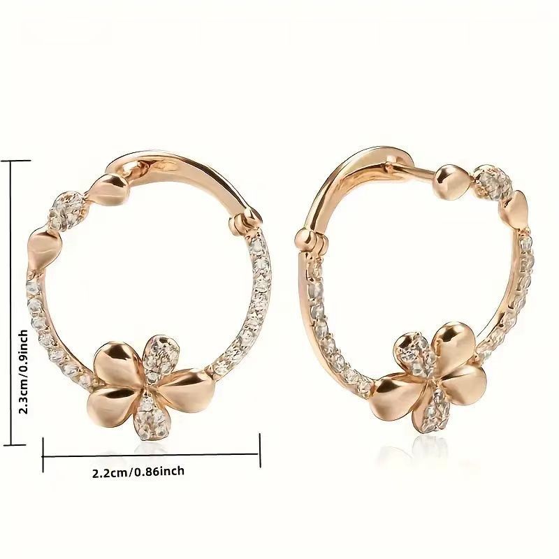 Personalized Round Ring Earrings For Women Weloria
