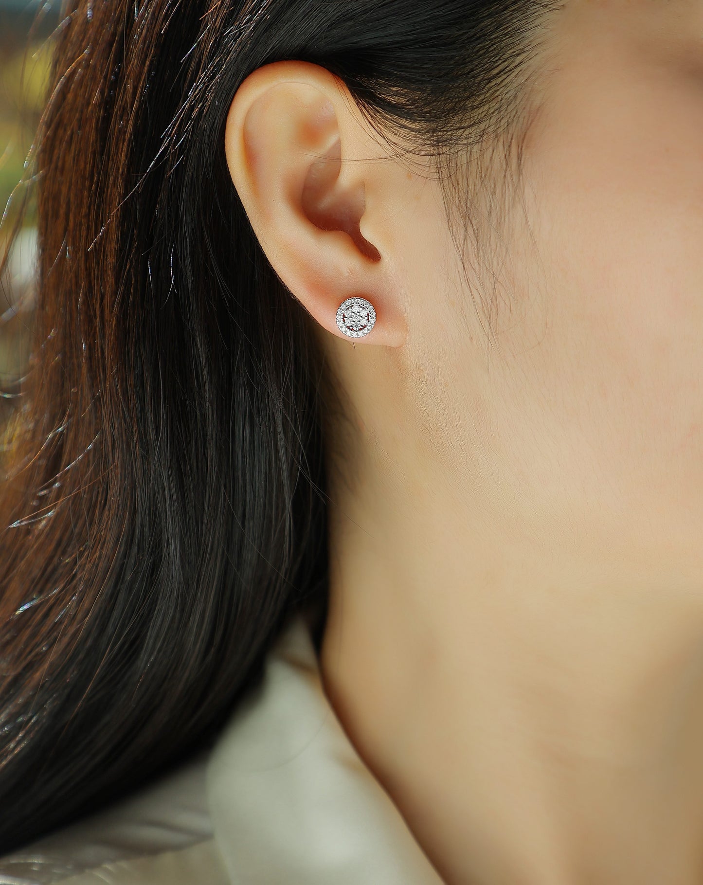 Cosmic Conjecture - Fashionable And Luxurious Diamond Jewelry Set With Moissanite S925 Sterling Silver And Platinum-plated Stud Earrings Weloria