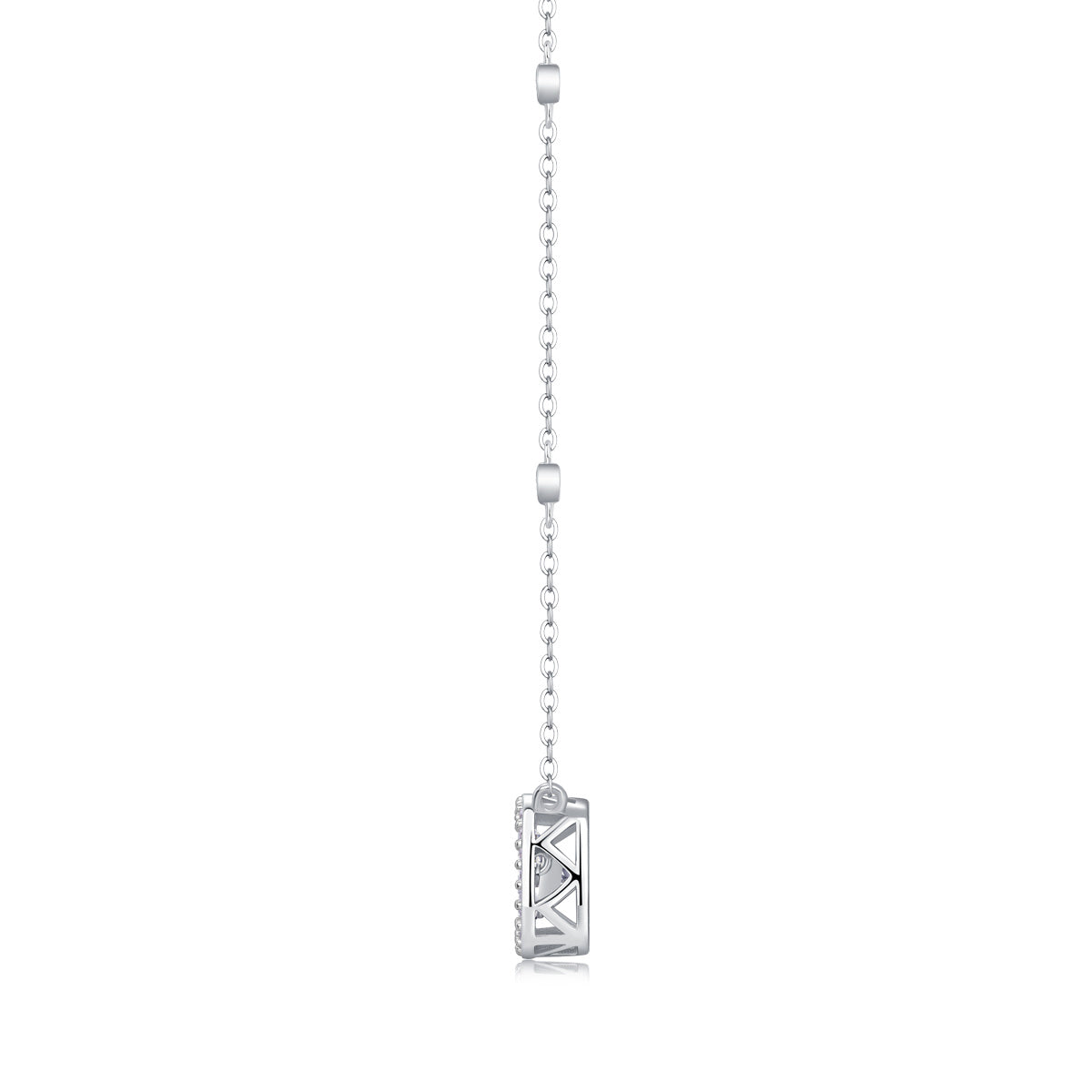 Sweet - A Fashionable And Luxurious Diamond Jewelry Pendant Set With 1-carat Moissanite S925 Sterling Silver And Platinum Plating Weloria