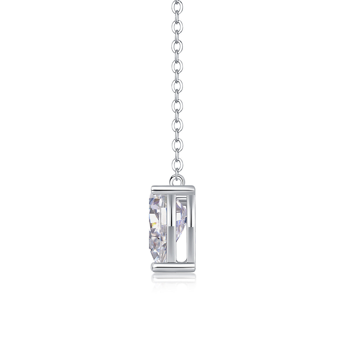 Water Drop - Fashionable Jewelry Pendant Set With Moissanite S925 Sterling Silver And Platinum-plated Diamond, Moissanite Silver Jewelry Weloria