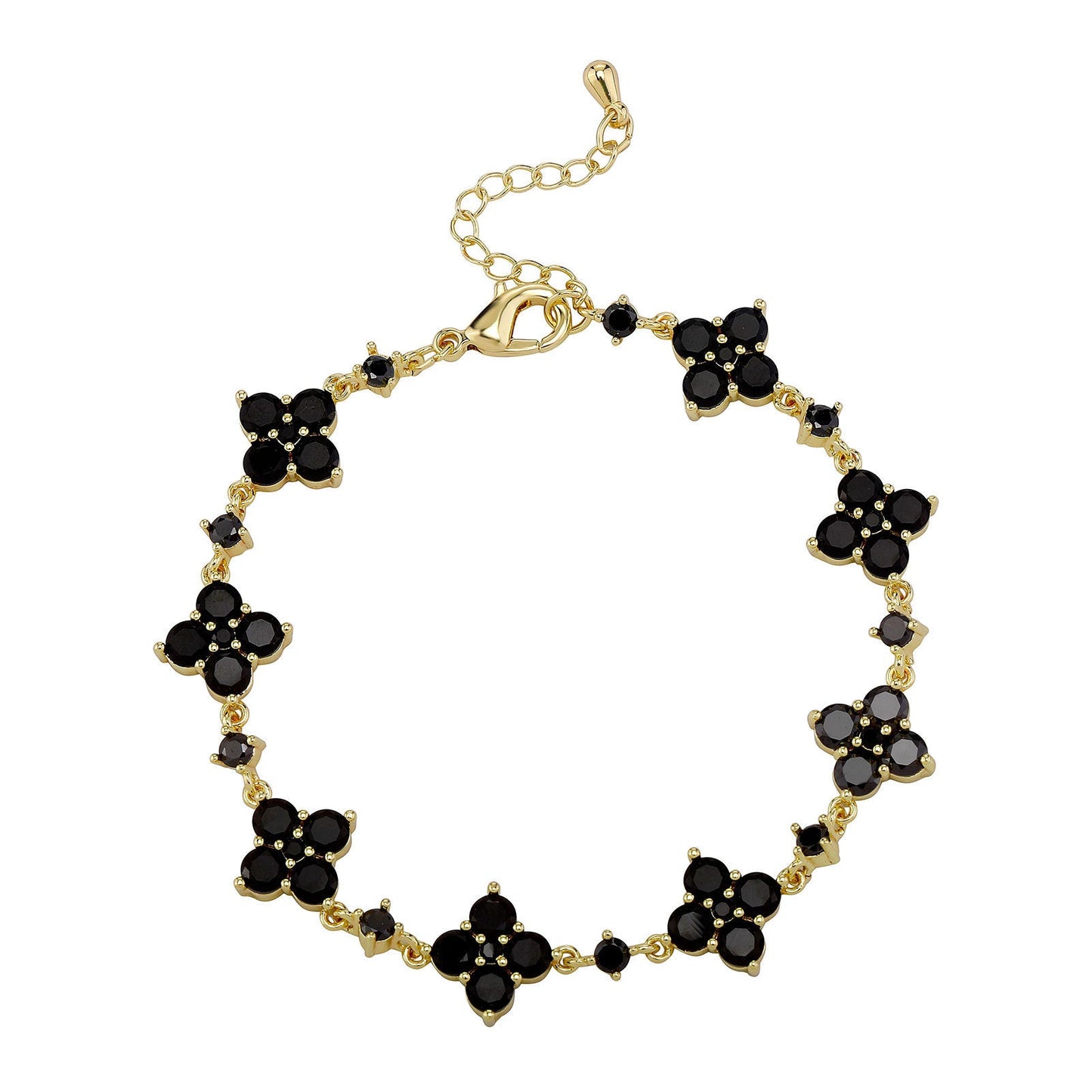 Flower Rhinestone Bracelet Light Luxury Sparking Zirconium High-grade Niche Bracelet Hand Jewelry Weloria