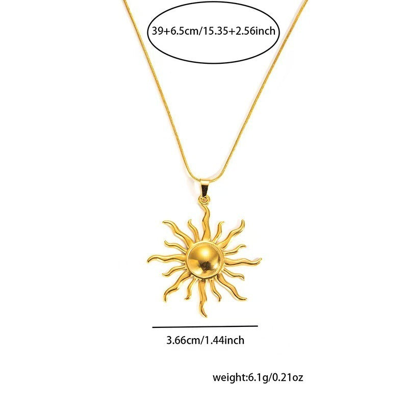 Titanium Steel Necklace Women's Gold High-grade Design Fashion Necklace Weloria