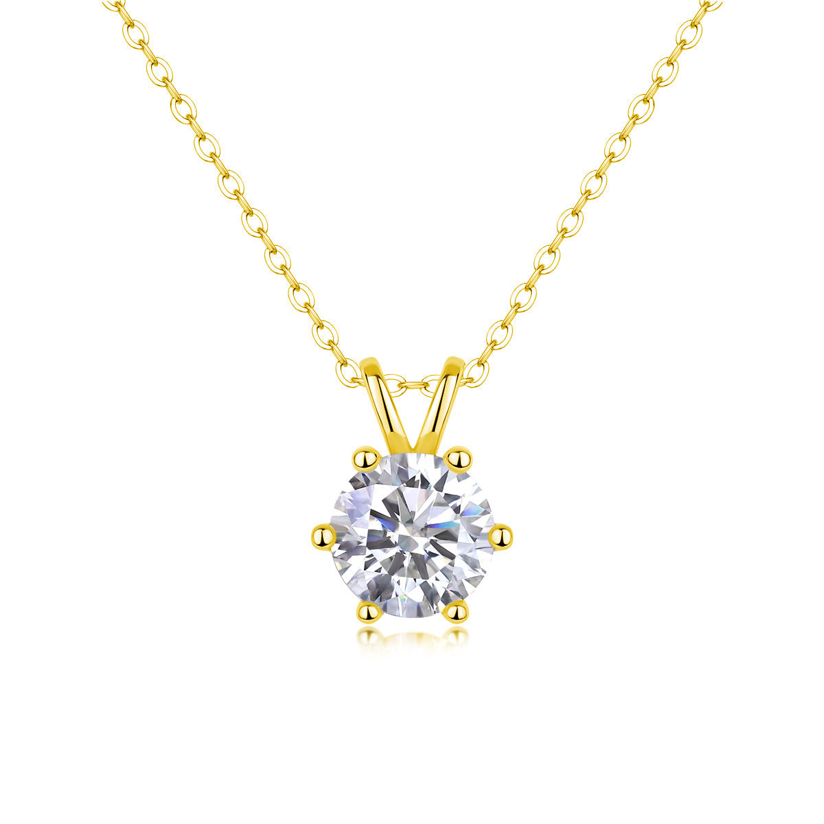 Romantic Mark - A Fashionable And Luxurious Diamond Jewelry Pendant Set With 2-carat Moissanite S925 Sterling Silver Weloria