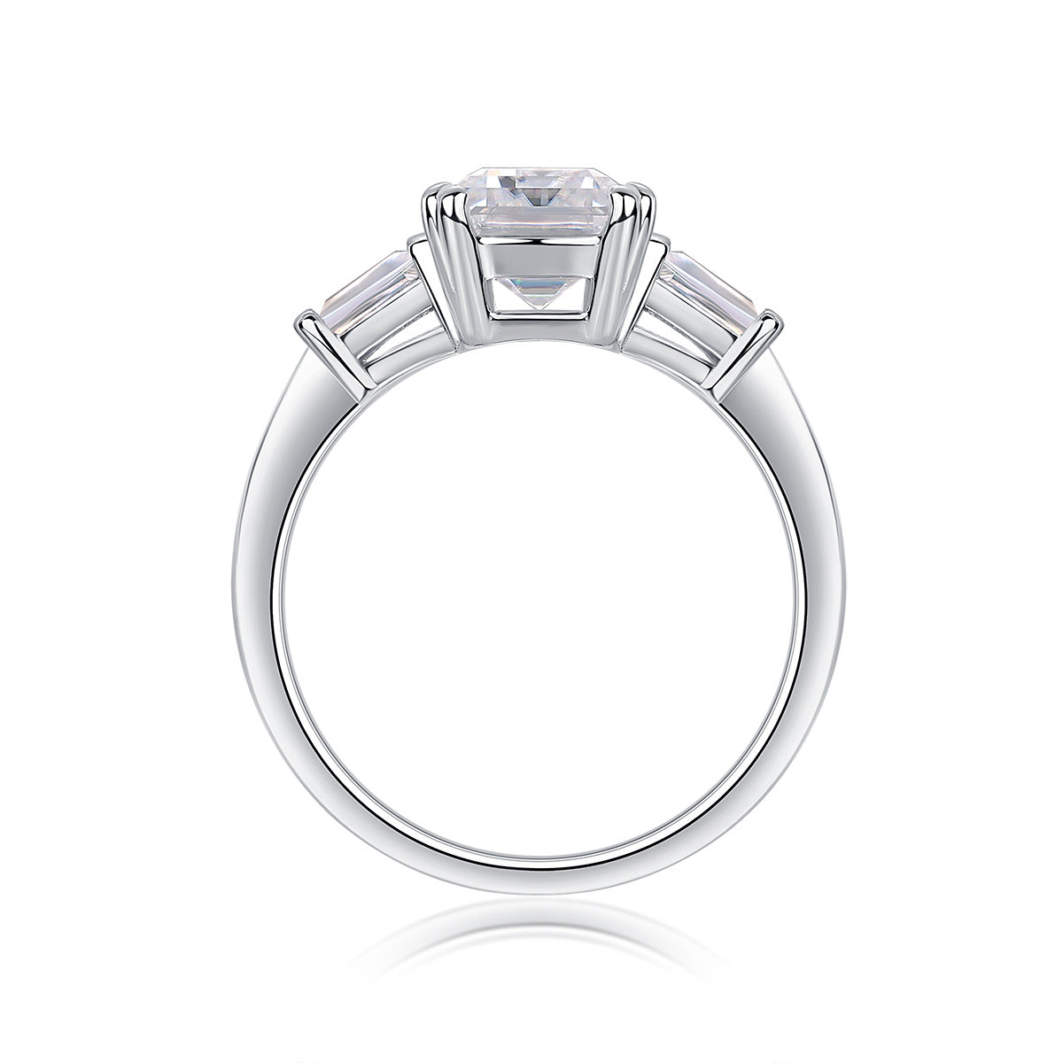 Starry Sky Mirror - A Fashionable Diamond Jewelry Piece Set With Moissanite S925 Sterling Silver And Platinum Diamond Ring Weloria