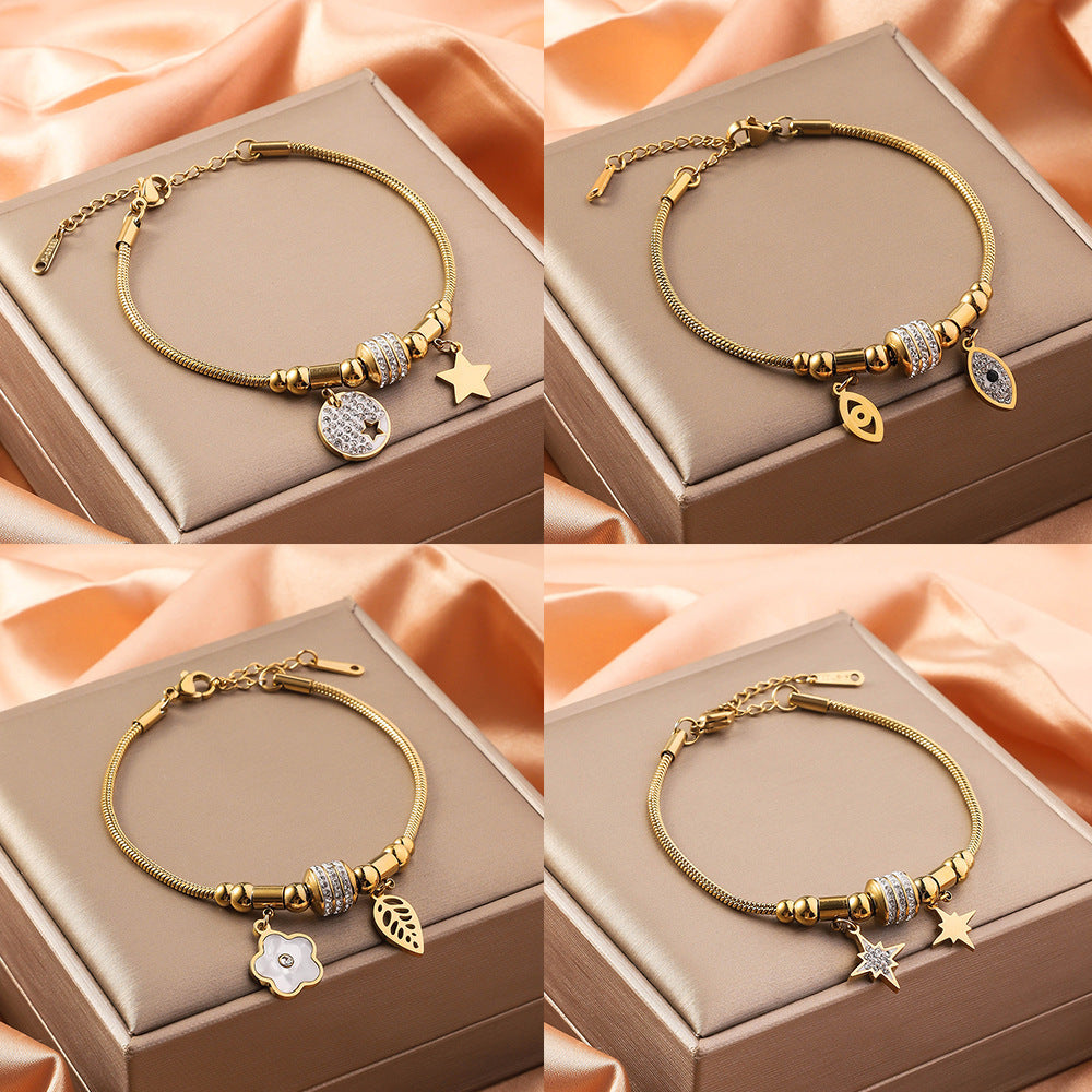 Stainless Steel Bracelet 18K Vacuum Plating Weloria