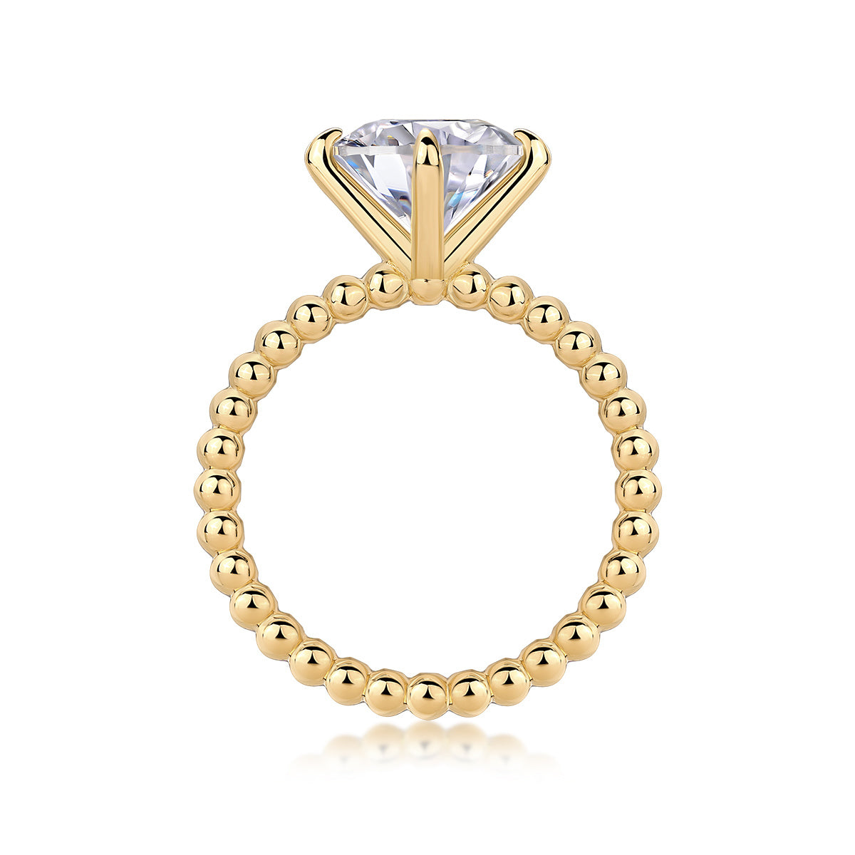 Forget-me-not - A Fashionable And Luxurious Jewelry Piece Set With 3-carat Moissanite S925 Sterling Silver And Gold-plated Diamond Weloria