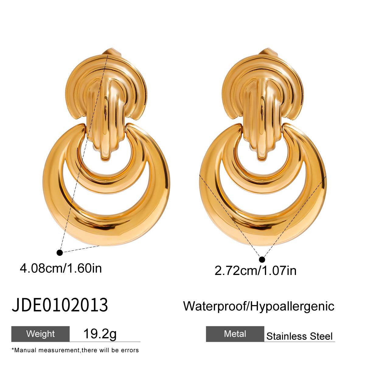 Stainless Steel Earrings Niche Earrings Titanium Steel Ornament Weloria