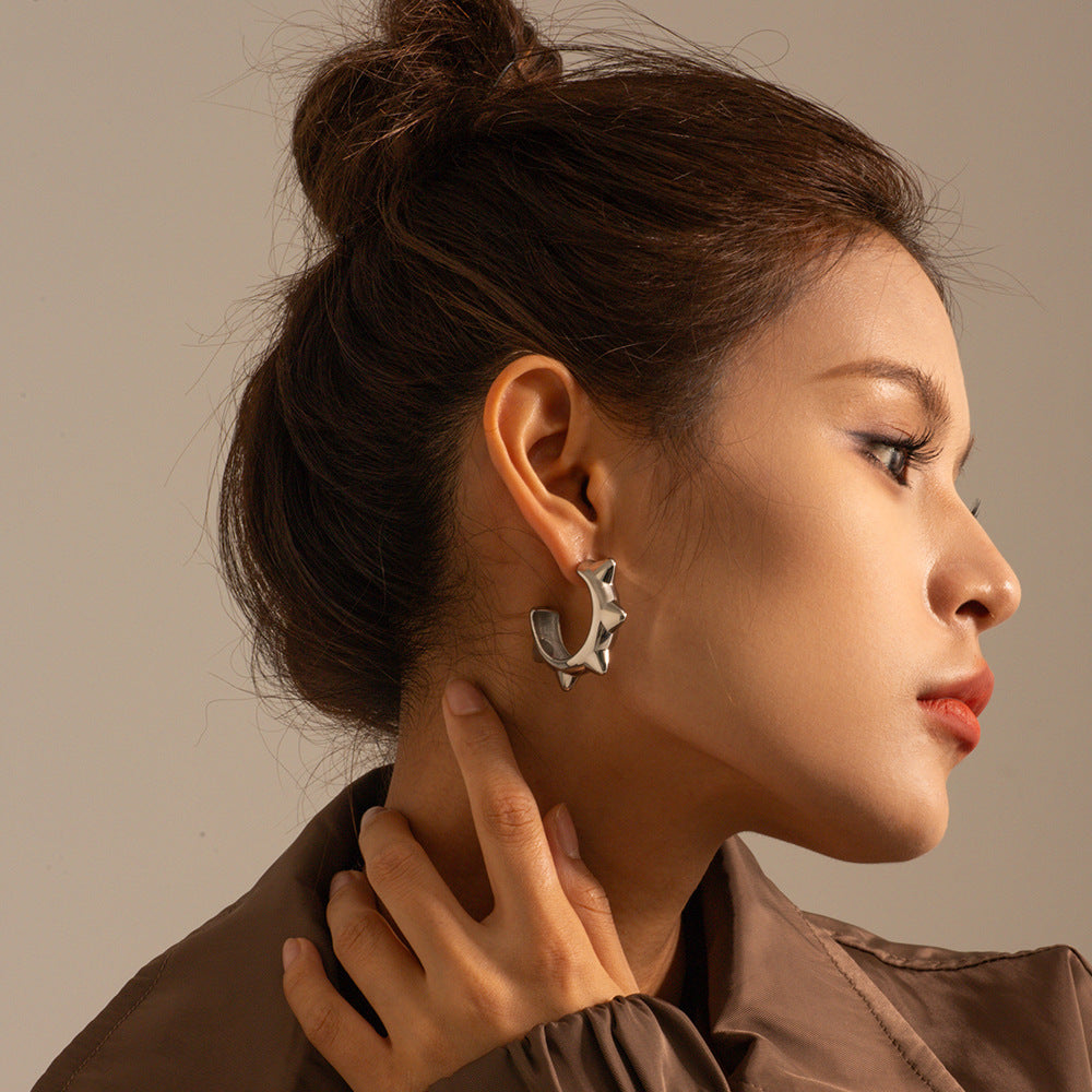 Titanium Steel Earrings Special-interest Design Female Earrings Weloria