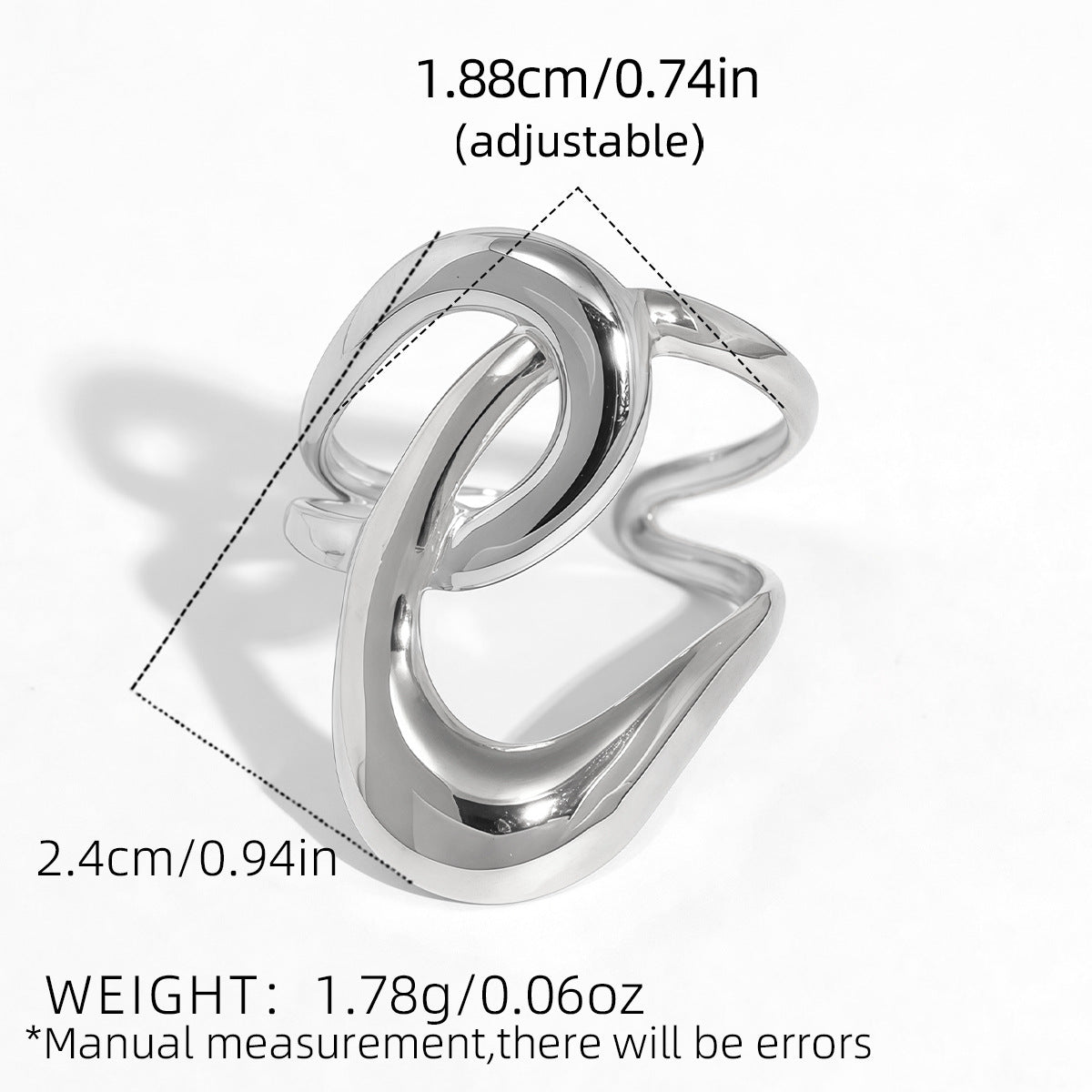Ornament Stainless Steel Geometric Lines Hollow Out Weloria