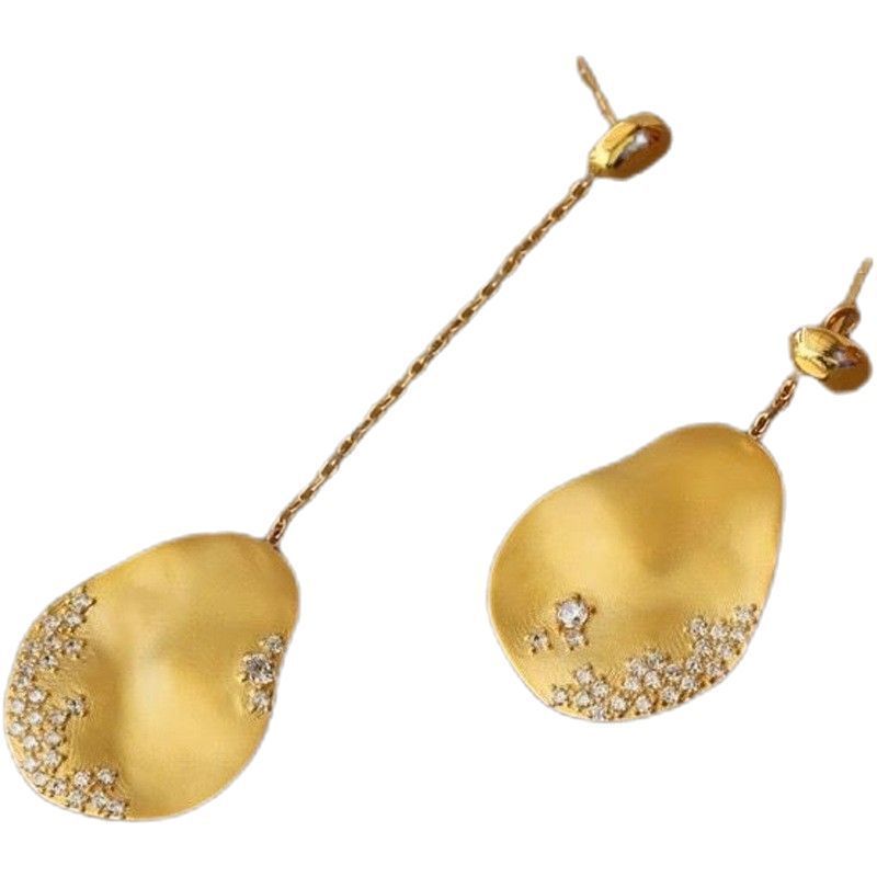 Asymmetric Earrings New Advanced Chinese Style Temperament Female Weloria