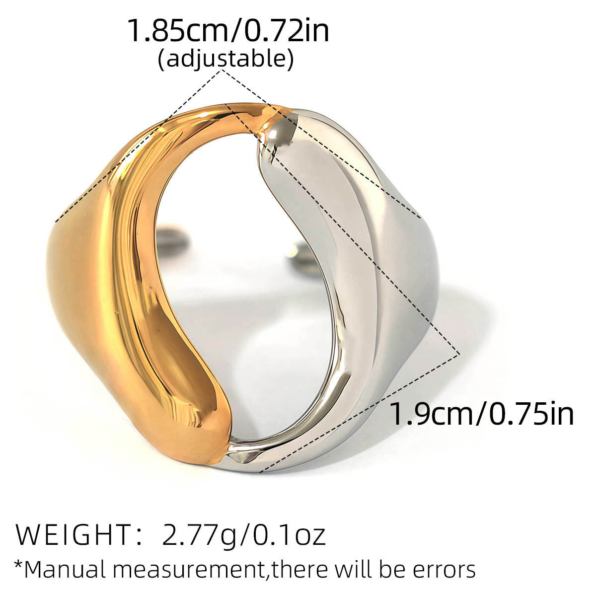Ornament Stainless Steel 18K Gold Plating Hollow Weloria
